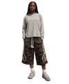 CAMO 3/4 SCRIPT SHORTS