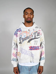 Scelto "Dreamer's Club" Zip Up Hoodie