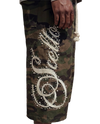 CAMO 3/4 SCRIPT SHORTS
