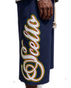 PRE ORDER: Navy Scelto 3/4 Script Shorts