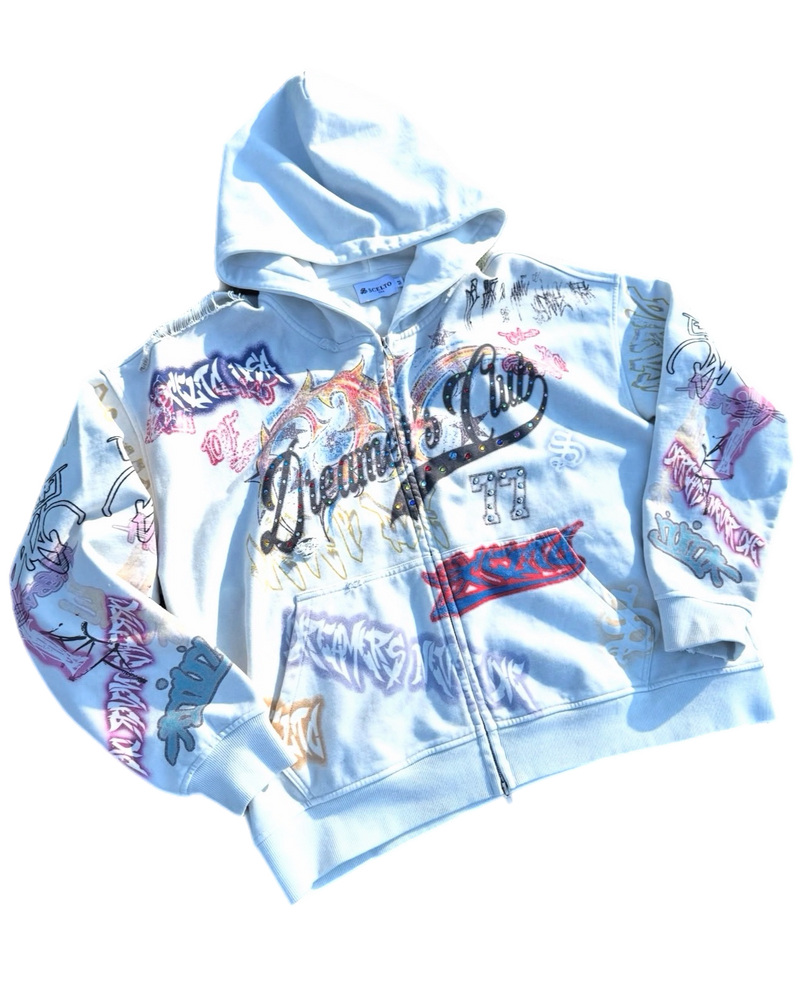 Scelto "Dreamer's Club" Zip Up Hoodie